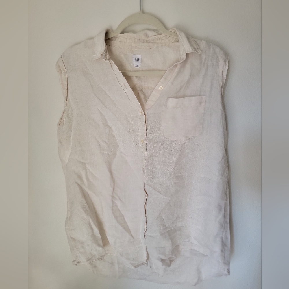 GAP Linen Sleeveless Top